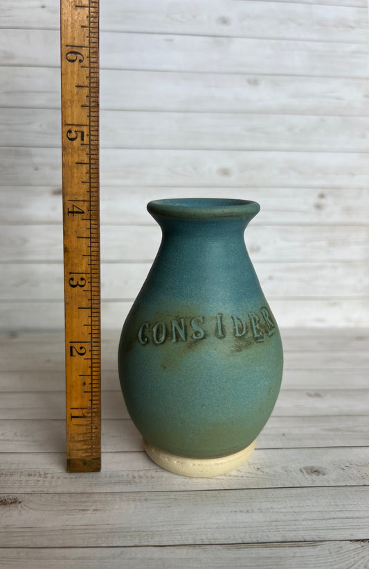 "Consider" Bud Vase - Small 4"
