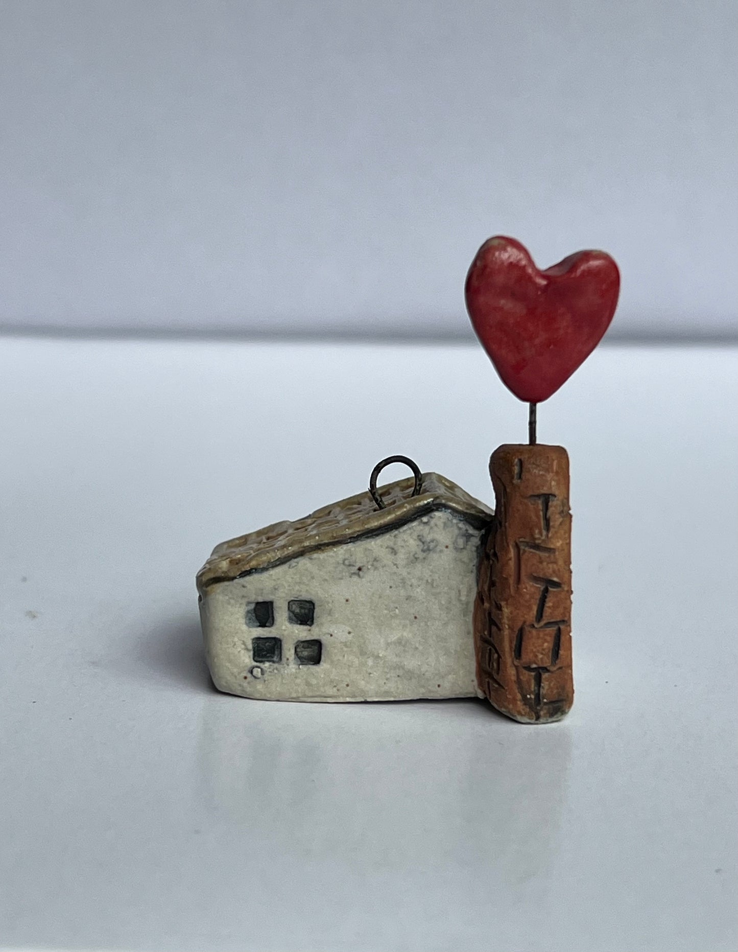 Ceramic Heart House ORNAMENT - the Heart Collection